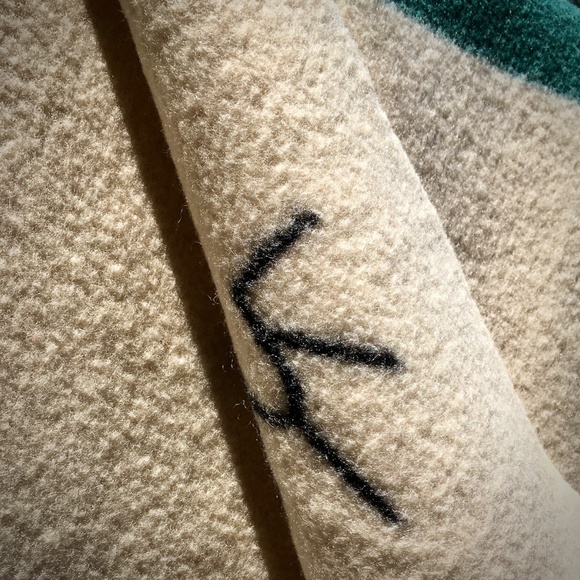 Baron Woolen Mills Multi Stripe Premium Wool 1940s Vintage Blanket - Picture 5 of 9